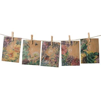 Adventskalender  'Do-It-Yourself' - 24 Tütchen mit Schnur, Klammern & Nägeln