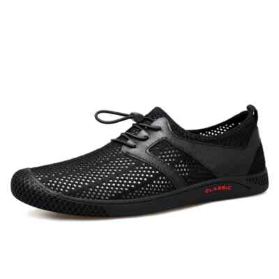 Mesh Mens Casual Shoes Summer Outdoor Sneakers Breathable Non-slip Hiking Shoes