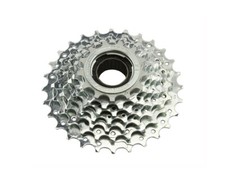 SUNRACE BRANDED 7 SPEED BICYCLE MULTIPLE FREEWHEELS 13/28T INDEX CHROME.
