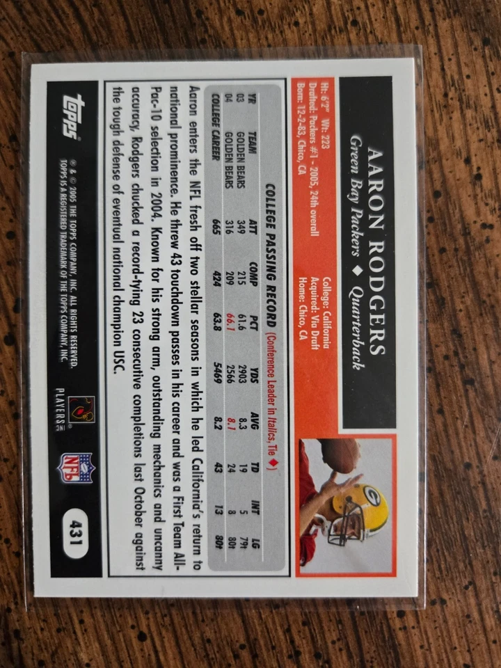 2005 TOPPS FOOTBALL YOU PICK NMMT #221 - #440 ****FREE SHIPPING**** - Image 3 of 3