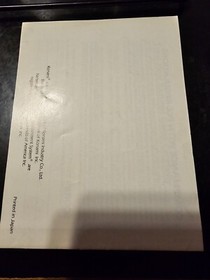 Blades of Steel Nintendo NES Manual Instruction Booklet Only