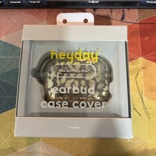 Heyday Apple AirPods Pro Silicone Case with Clip - Leopard Print Gold