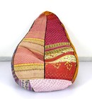 Vintage Kantha Quilt Cotton Bohemian Decorative Bean Bag Sacco Chair Ottoman