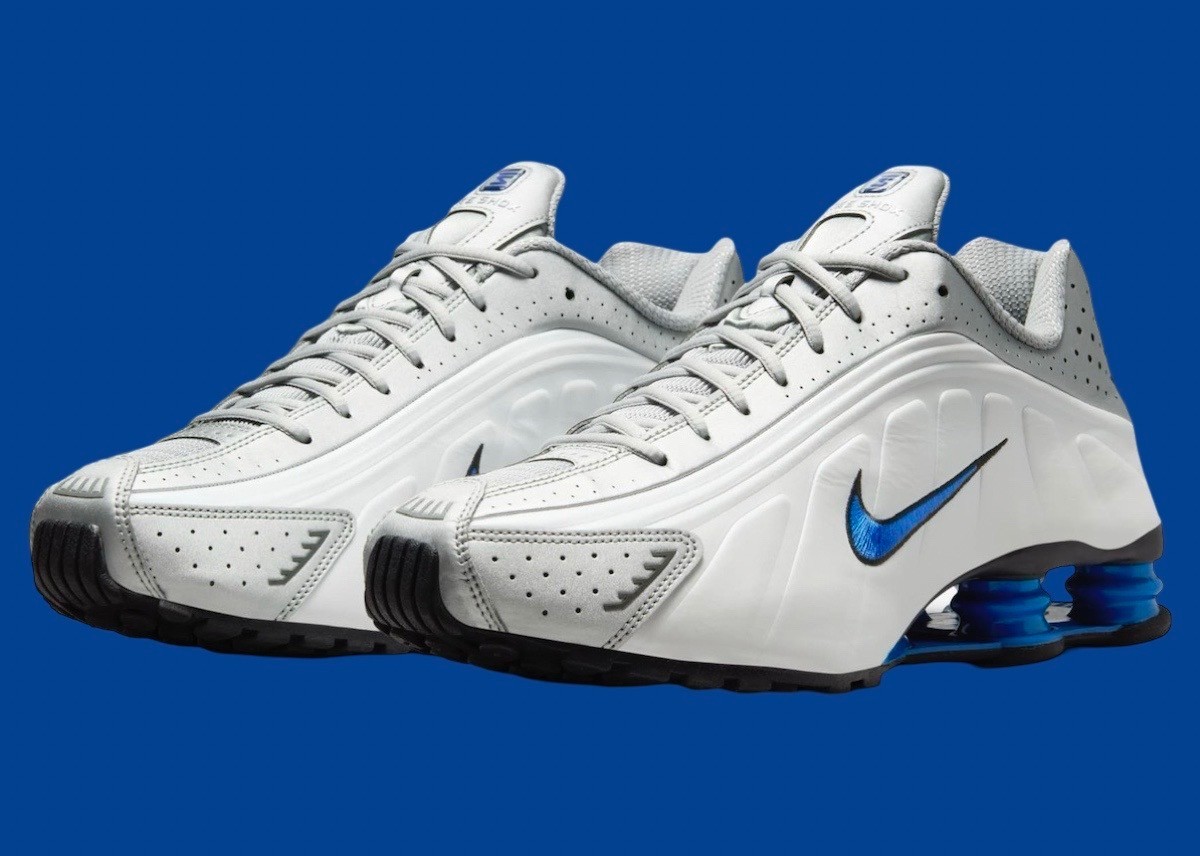 Nike Shox R4 Orlando Men's White & Blue Sports Sneaker HQ1988-100