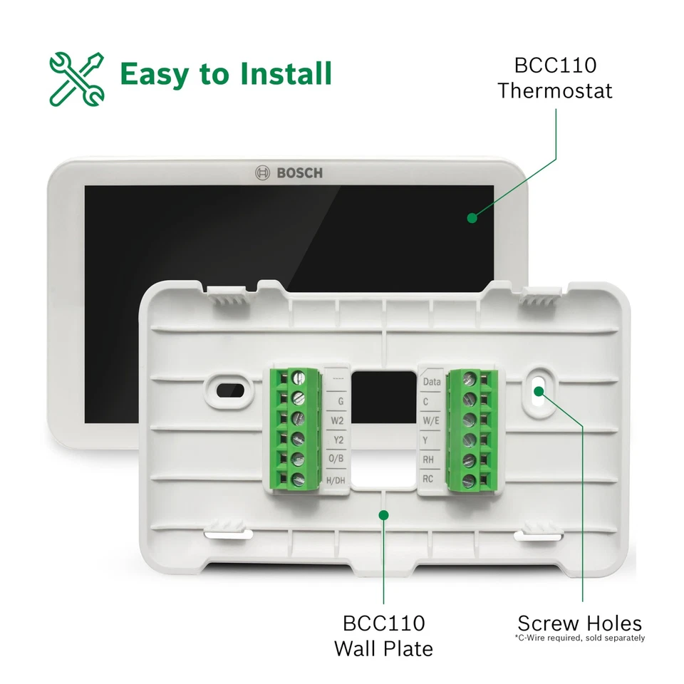 Bosch Connected Control BCC110 Teléfono Inteligente Wi-Fi Termostato - Compatible Foto 4 de 4