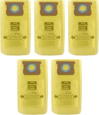 5 Packs Vacuum Bags 90673 G and J Vacuum Bags compatible with Shop Vac Bags 15