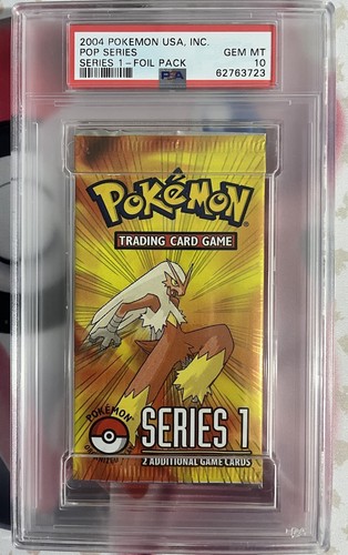 2004 POKEMON POP SERIES 1 FOIL PACK BLAZIKEN PSA 10 GEM MINT RARE!