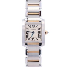 Cartier Tank 20mm White Dial Watch Ref# W51007Q4