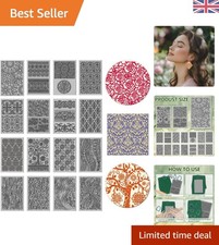 16  Rubber Polymer Clay Texture Mats - Unique Pattern Designs 4x2.6in