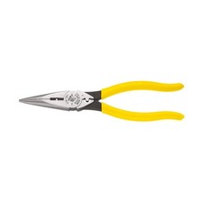 Klein 8 Inch Heavy Duty Long Nose Pliers Wire Stripping Crimping Tool USA Made