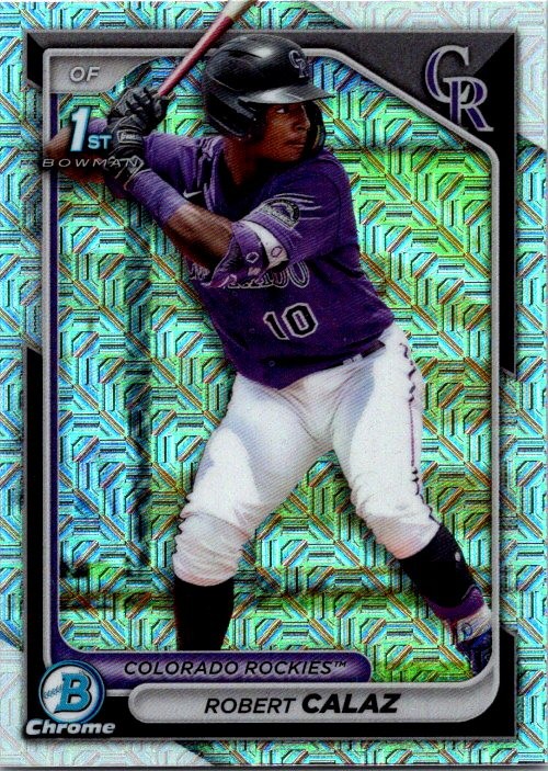 2024 Bowman #BCP-131 Robert Calaz Chrome Prospects Mojo Refractors