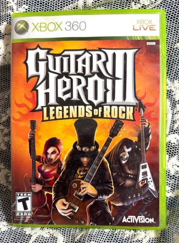 Guitar Hero 3 III: Legends Of Rock (Xbox 360, 2007) with Manual Near Mint