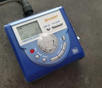 Sharp Minidiscrecorder blau MD-MS721H Minidiscplayer TOC ERRORa