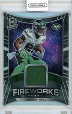 2020 Panini Spectra Le Veon Bell Fireworks Fabric Relic /29 Card