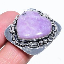 Russian Charoite Gemstone 925 Sterling Silver Gift Jewelry Ring Size 9 D852