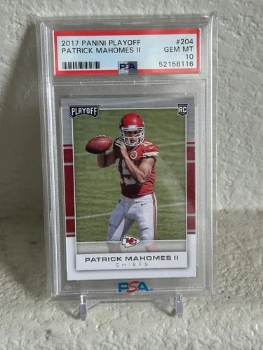 2017 Panini Playoff - Patrick Mahomes II #204 PSA 10