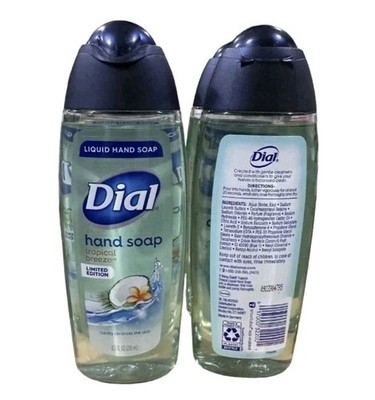   DIAL (2-PACK) 8.5 Oz.     TROPICAL BREEZE     Limited Edition  Hand Soap.