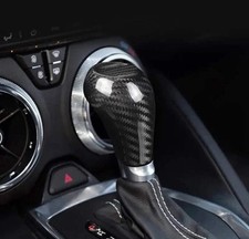 2016-2024 Camaro Automatic Shift Knob Carbon Fiber Cover 2016-2024 Camaro Automatic Shift Knob Carbon Fiber Cover