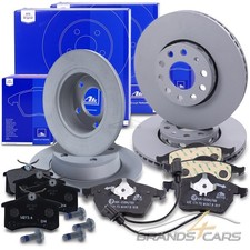 ATE BREMSSCHEIBEN + BELÄGE VORNE+HINTEN FÜR AUDI A6 4B C5 NUR QUATTRO BJ 97-01
