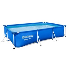 Bestway Steel Pro Frame Rectangular Swimming Pool Set with Pump - 300 x 201cm