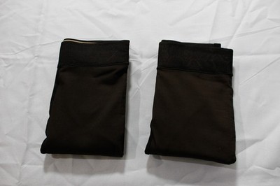 Fleecies Women's Original Fleece Lined Tights 2-Pack JT8 Brown Size M-L NWT