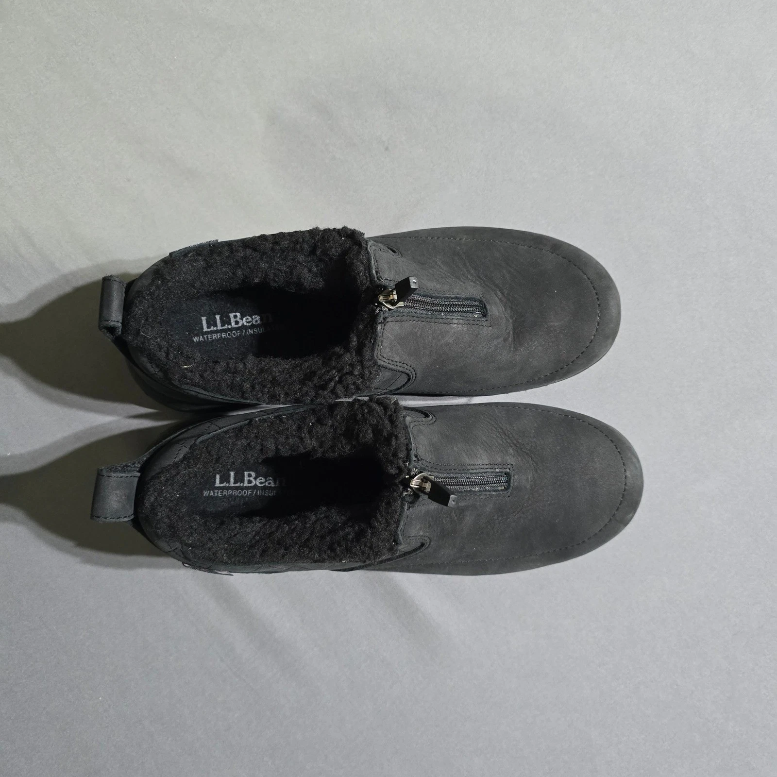 LL Bean bethel Shoes Womens 11 Black Waterproof PrimaLoft Insulated Zip