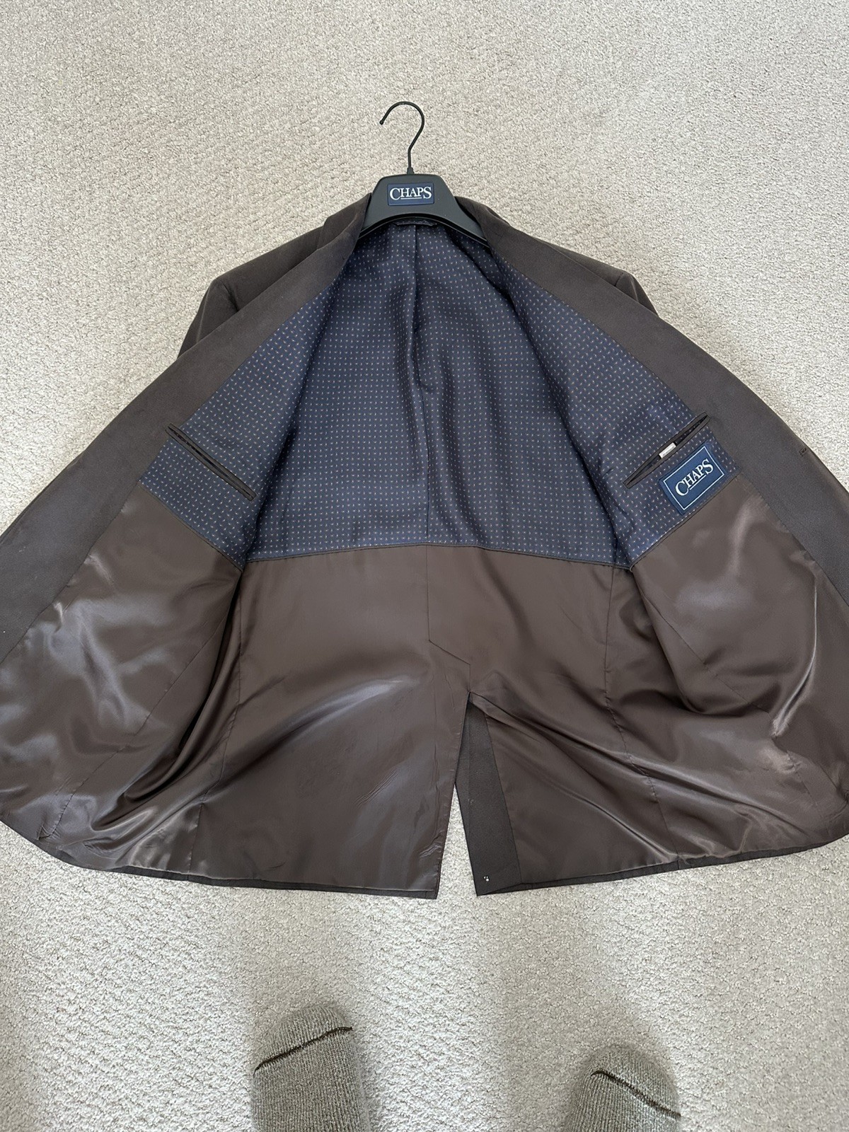 CHAPS mens solid brown,two button sport coat  bla… - image 6