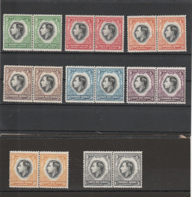South West Africa 'Scott # 125-32 MH'
