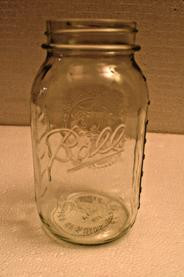Vintage BALL Mason Glas 800ml Hergestellt IN USA Klar Mit Küche Aufbewahrung '' R