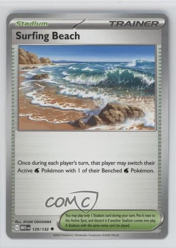 Surfing Beach Pokemon Mega Evolution MEG #129