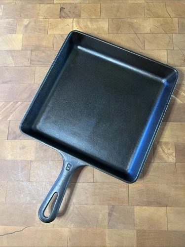 Griswold Cast Iron Square Fry Skillet No. 2108, Restored