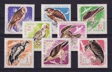 Romania 1967 Birds of Prey Mi. No. 2568-2575 MNH ** 