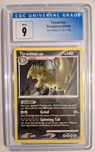 CGC 9 MINT Tyranitar 2008 Stormfront 30/100 Pokemon