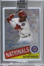 2020 Clearly Authentic 1985 Topps Baseball Victor Robles #TBA-VR Auto 5m1