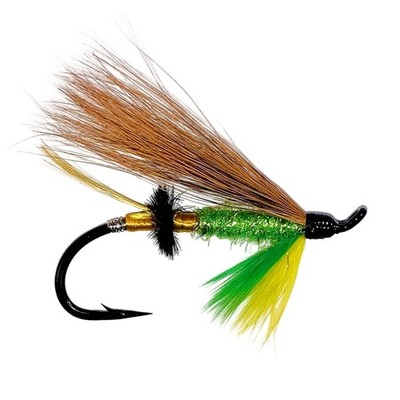 Fly Tying Angler Green Highlander - Atlantic Salmon Flies - 2 Fly Pack