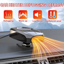 12V 120W Portable Electric Car Heater Heating Fan Defogger Defroster Demister US