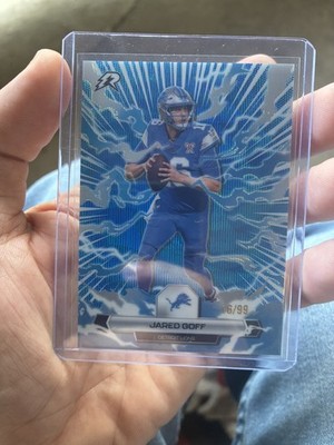 2025 Topps Resurgence Blue Surge /99 Jared Goff Detroit Lions Jersey Match 16!