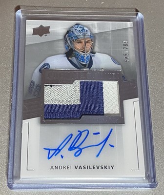 2014-15 Upper Deck Premier Andrei Vasilevskiy Rookie Patch Auto #'ed 046/299