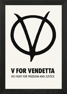 V for Vendetta Poster Framed Wall Art Poster Canvas Print Picture