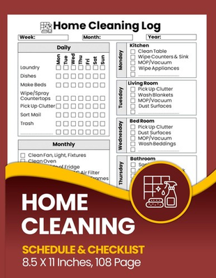 #ad Home Cleaning Schedule amp; Checklist: Easy and Simple House Cleaning Planner Mor $17.59