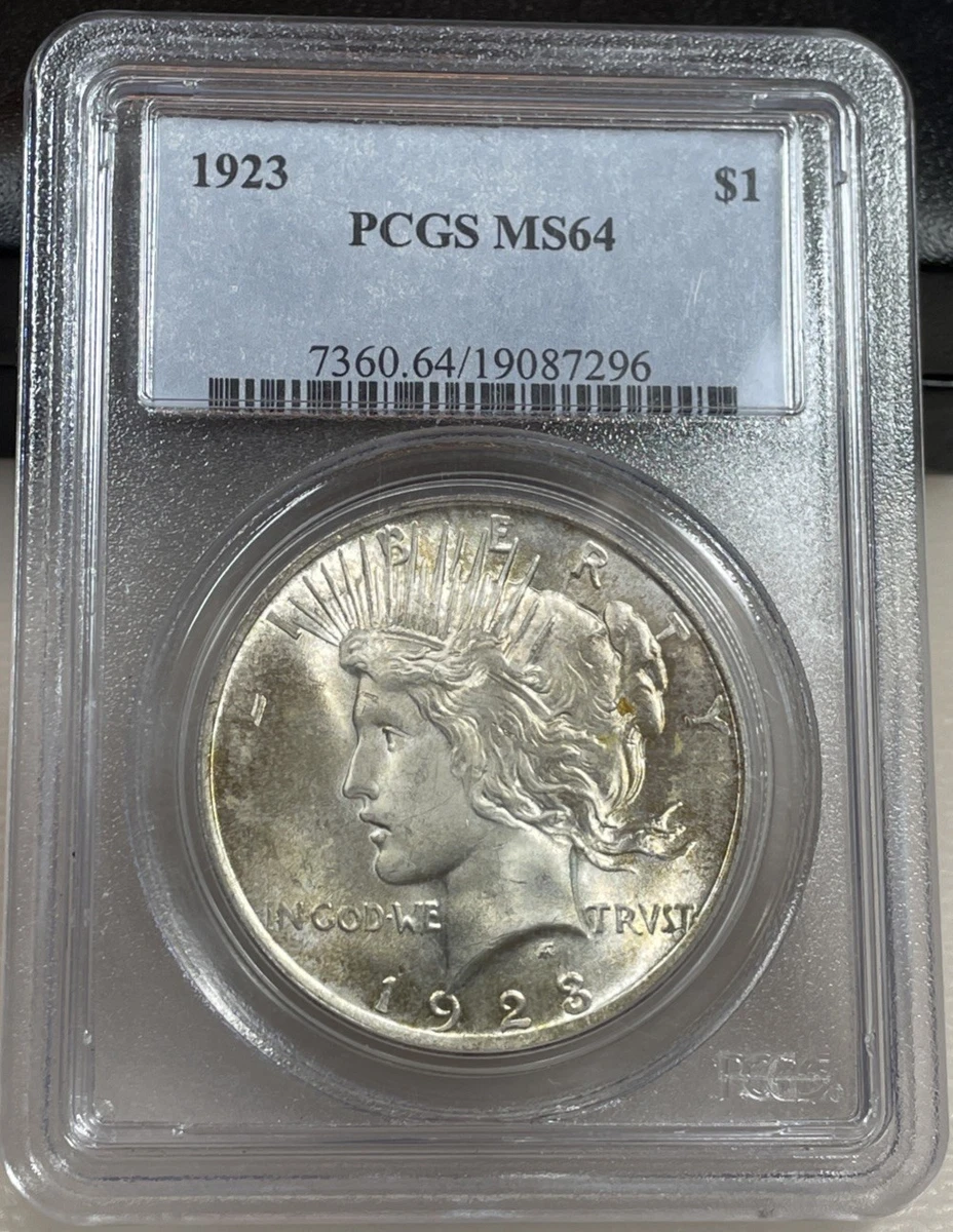 MS 64 Graded 1923 Year Peace Dollars (1921-1935) for sale | eBay