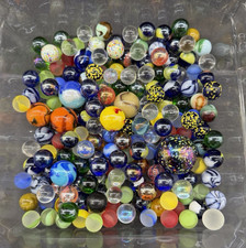 Estate Lot of Mixed Marbles Swirls, Shooters, Cat s Eyes More 2 lbs
