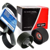 Bosch 7PK2875 Keilrippenriemen + Rolle FüR Ford Transit 2.4 Tdci TDE