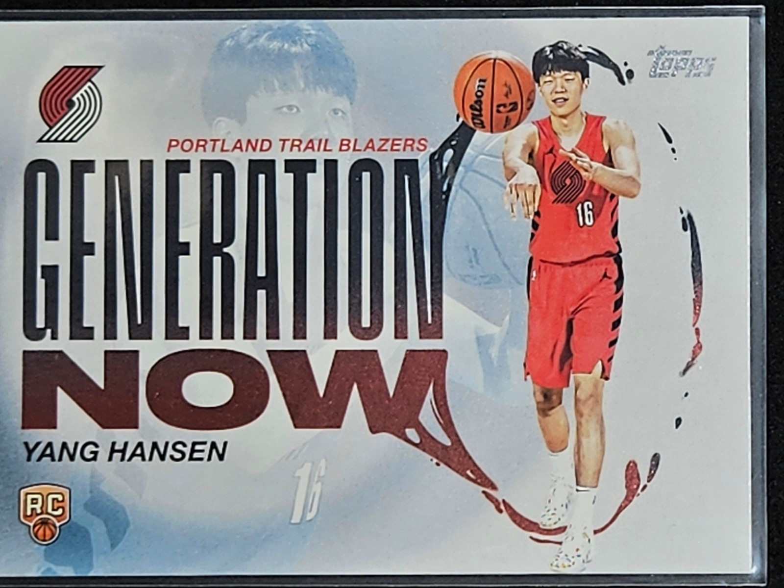2025 Topps Basketball - Generation Now Yang Hansen Rookie RC #GN-16 Trailblazers