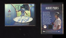 2001 Topps Finest Refractor Rookie Albert Pujols ~~ MINT ~~ #FA-AP Signed Auto