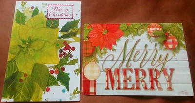 ''Berry And Merry'', (2) Leanin Tree Christmas, New Year Cards, With (2) Envelopes