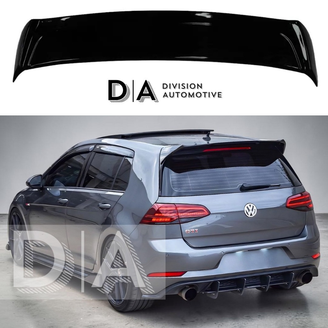 For VW Golf R GTI GTD OS Style Gloss Black Rear Roof Spoiler Boot MK7 MK7.5 NEW - Image 7