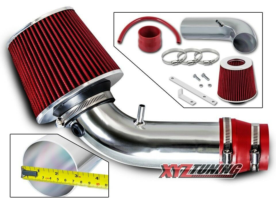 Rot Kurz RAM Luft Ansaug Luftansaug Set + Filter Für 99-03 Tracker 2.5L V6