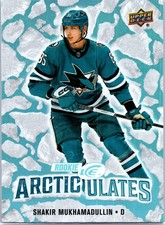 24 25 UPPER DECK ICE ARTICULATES ROOKIE SHAKIR MUKHAMADULLIN AT-52