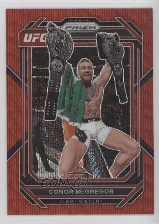2023 Panini Prizm UFC Ruby Wave Prizm Conor McGregor #125 mr1